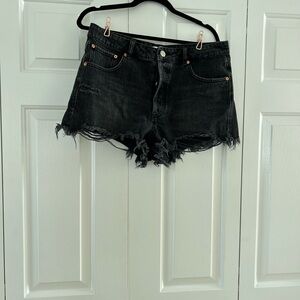 Zara Black Denim Shorts